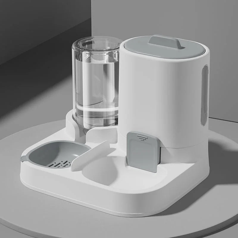 Automatic Pet Feeder And Water Dispenser Two-in-One Bowl For Dogs & Cats