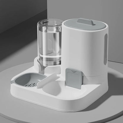 Automatic Pet Feeder And Water Dispenser Two-in-One Bowl For Dogs & Cats
